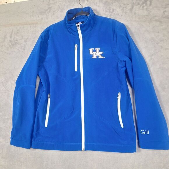Kentucky Wildcats Jacket Mens Medium Blue double sided - Picture 2 of 8
